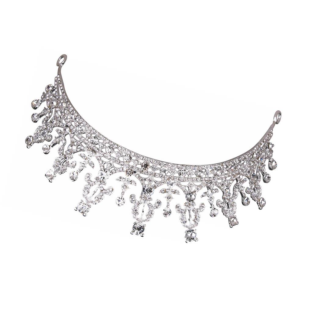 Braut Hochzeit Kopfschmuck Frauen Strass Legierung Stirnband Kopf Dekorativer Schmuck