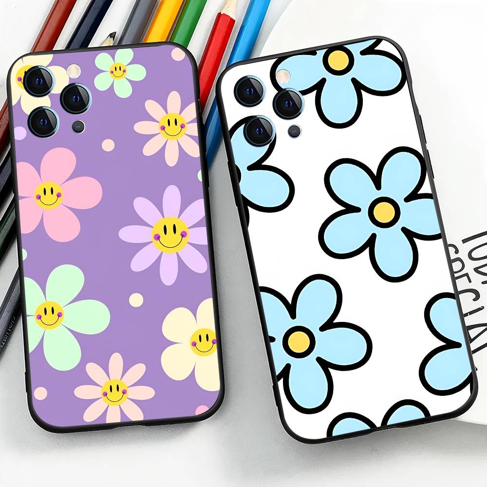 Flower Art For Iphone 17 Air 16 Pro Max 15 14 13 Full Cover Anti-Shock MagSafe Cover