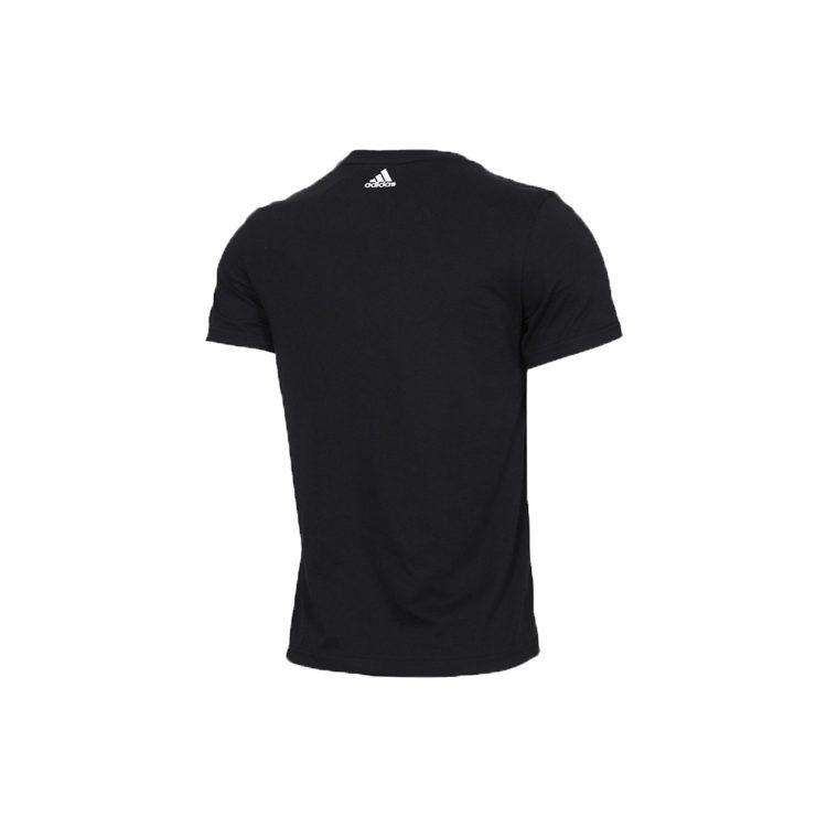 adidas T Shirts Men's Black Crew Neck Moderate Straight Fit DY8721