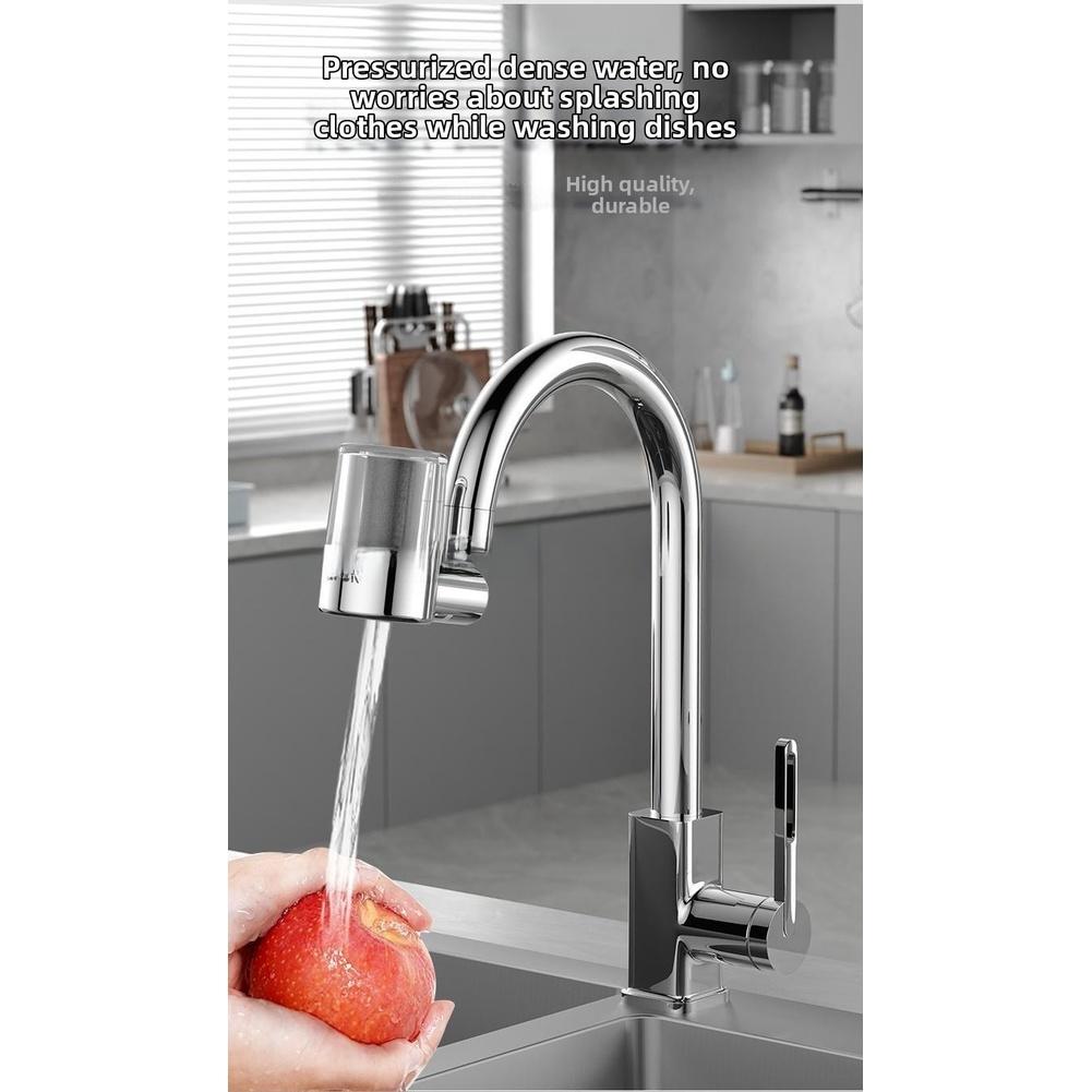 Dual-mode Operation Faucet Extender 720° Swivel Stainless Steel Core