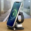 VAORLO 3in1 Qi Fast Wireless 15W Charger For Apple Watch For Airpods Charging Holder Dock Station For Iphone 14 14pro 13 13pro