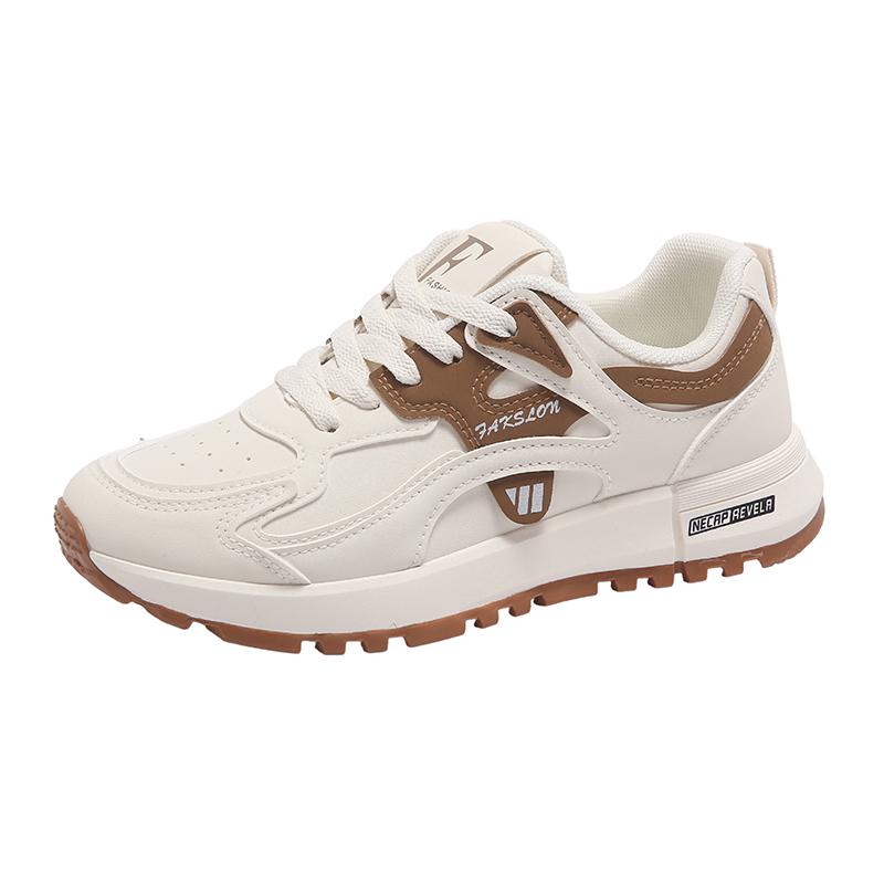 Fashion Casual Women White Shoes Adult Sneakers Ins Version Dad Shoes Women 2025 Spring Student Running Sports Thick Bottom Heightening