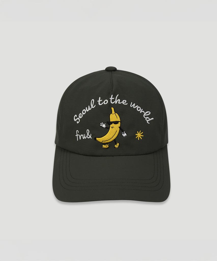 Peuluaen Seoul Single Logo Nylon Ball Cap_3 Colors
