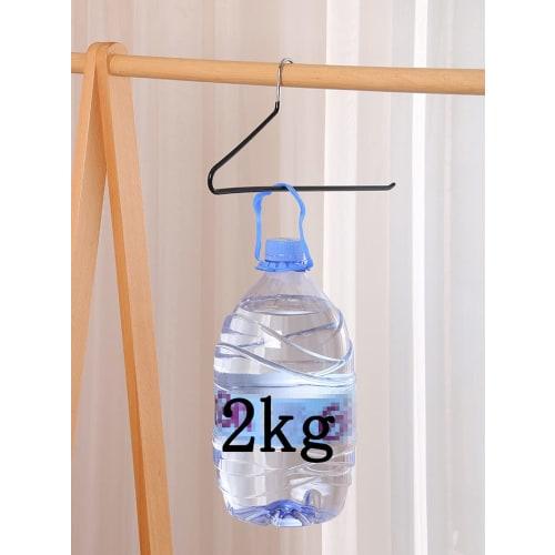 CLEKOD Non-Slip Trouser Hangers, Set of 8, for Slacks, Single Pants, and Long Skirts, Non-Marking, Space-Saving, Heavy-Duty, Gray