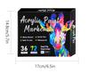 Double-Headed Dual-Color Acrylic Marker Set for Kids, 72 Colors Doodle Stationery