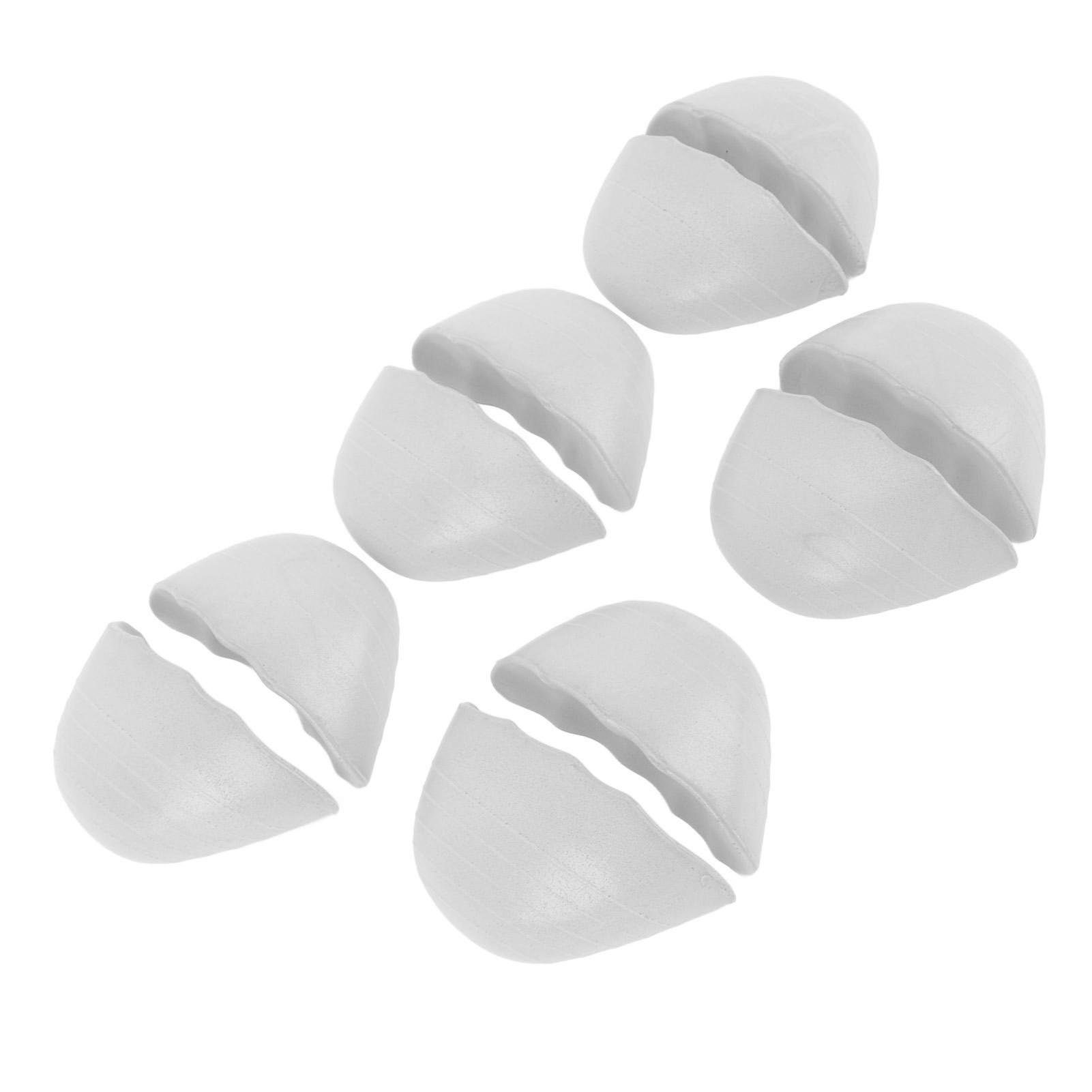 

5 Pairs Round Shoe Filler Insert PU Foam Thick Soft Toe Cushion Fillers Half Size Shoe Filler for Women Men