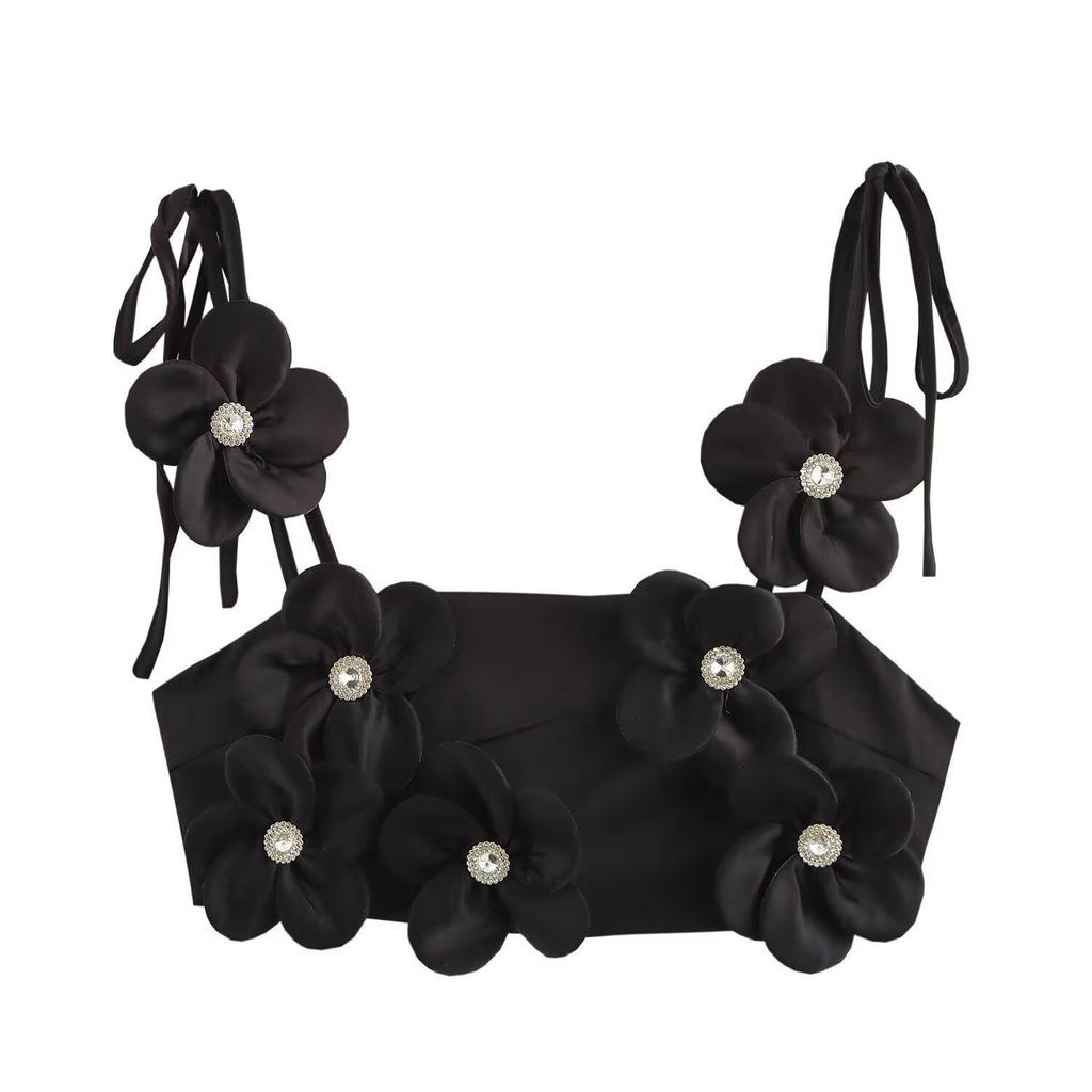 Top Cami Floral de Vară pentru Femei Stil European & American - La Modă, Simplu & Casual