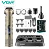 2026 V-110 Cortapelos Todo en Uno para Hombre Carcasa Metálica Recortador de Barba Cabello Corporal Afeitadora Facial Eléctrica Recargable Seguro e Higiénico