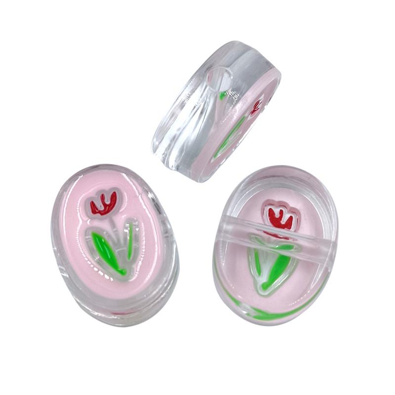 Kreativ für Schmuckherstellung 3 Stück Blume Hundeform Acrylperlen Anhänger Halskette Armband Großhandel DIY Fundstücke