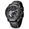 Benyar 5120 Watches Relojes Hombre New Men's Business Alloy Casual Stainless Leather Strap Quartz 5120 Wristwatch Fashion Watch