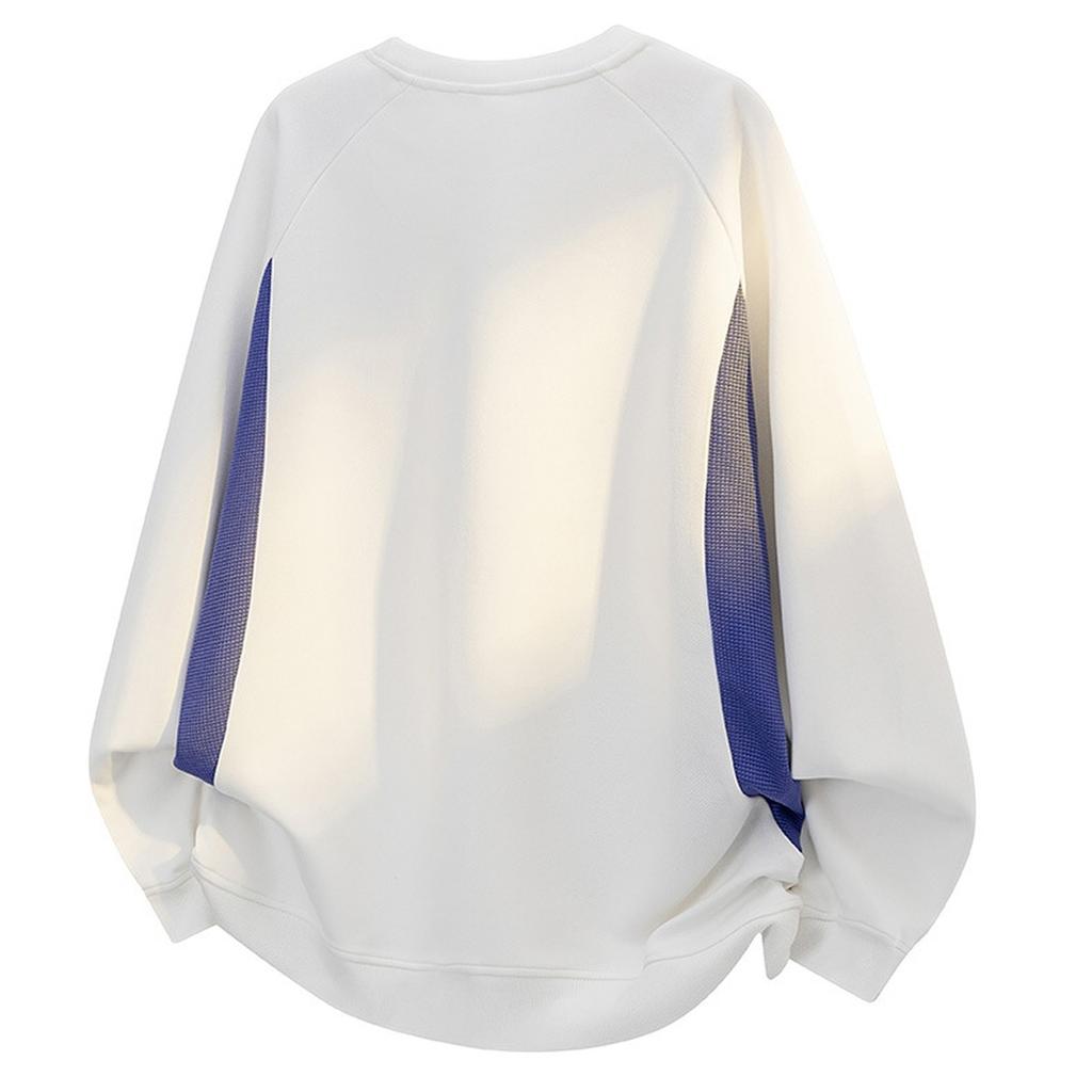 American Loose Splicing Sports Hoodie Casual Turtleneck Long-sleeved Jacket Men's Wear