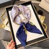 Silk scarf women's neck new scarf with coat 70 small square scarf scarf mother high-end scarf