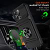 360 ° Rotating Metal Car Bracket Ring Wallet Card Slot Phone Case For iPhone 16 Pro Max E 14 11 13 15 Pro Max Bumper Back Cover