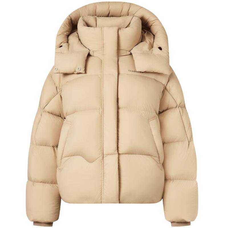 

Tanboer Women s Cropped Oversized Puffer Down Jacket 530366Z S (160)