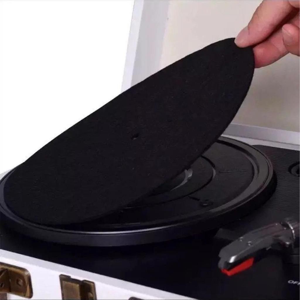 Vinyl Record Player Anti-Static Scratch-Proof Flannel Turntable Mat