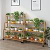 Bamboo Multi-Tier Indoor Plant Stand for Succulents and Flowers