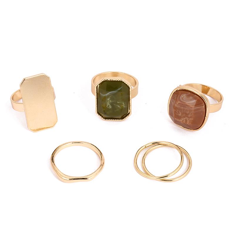 

Набор колец из сплава в европейско-американском стиле: Модные женские блестящие кольца на фаланги Size 16-18