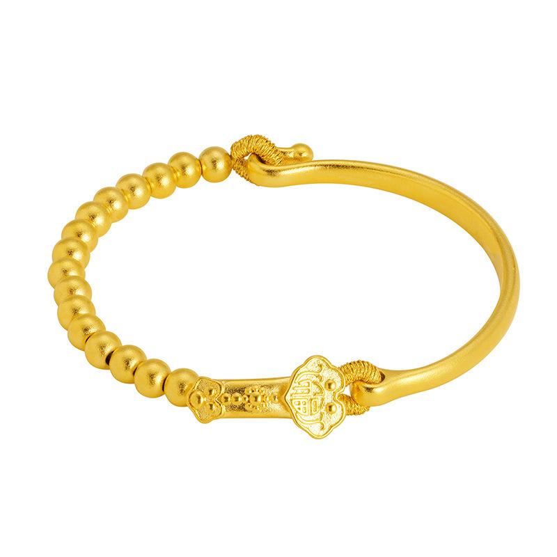 Ruyi Beaded Half Bracelet Ancient French Style Jewelry Women's All-match Bracelet