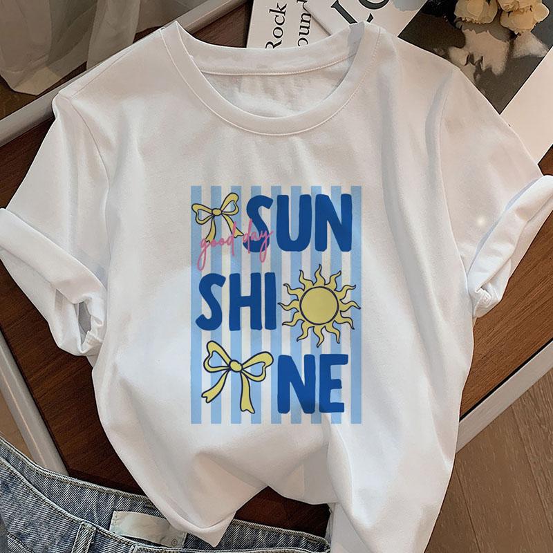 Be The Sunshine TShirt Summer Beach Graphic Tee Casual Funny Vacation Sun Tees Casual Shortsleeve Round Neck Tshirt