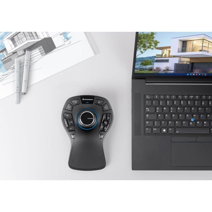 Souris 3D - 3Dconnexion - SpaceMouse Pro Wireless - Bluetooth - Ergonomique - 15 boutons