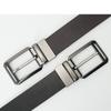 Genuine Leather Belt Men's Pin Buckle Rotatable Casual and Versatile Cowhide Belt Men's Young Trouser Belt