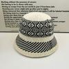 Sweet Double Spell New Knitted Hat Women's Summer Fashion Show Washbasin Hat Travel Shopping Breathable Bucket Hat