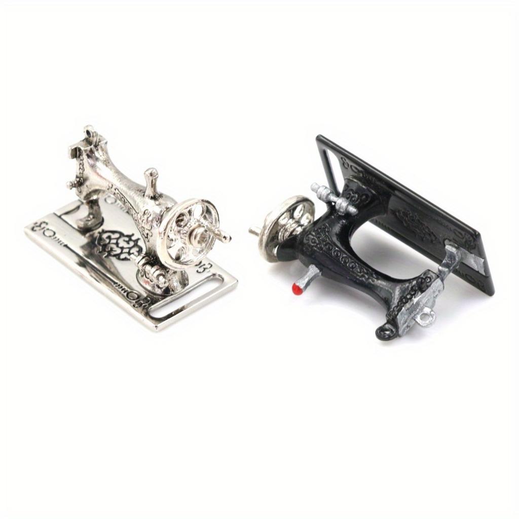 Micro Landscape Metal Sewing Machine Miniatures Decoration 1:12 Scale Length 3.5cm
