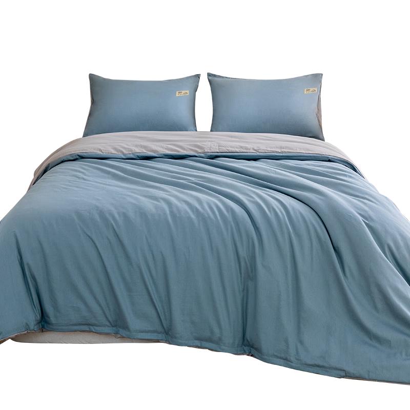 Hengyuanxiang 100% Cotton Antibacterial Duvet Cover 150cm*200cm небесно-голубой