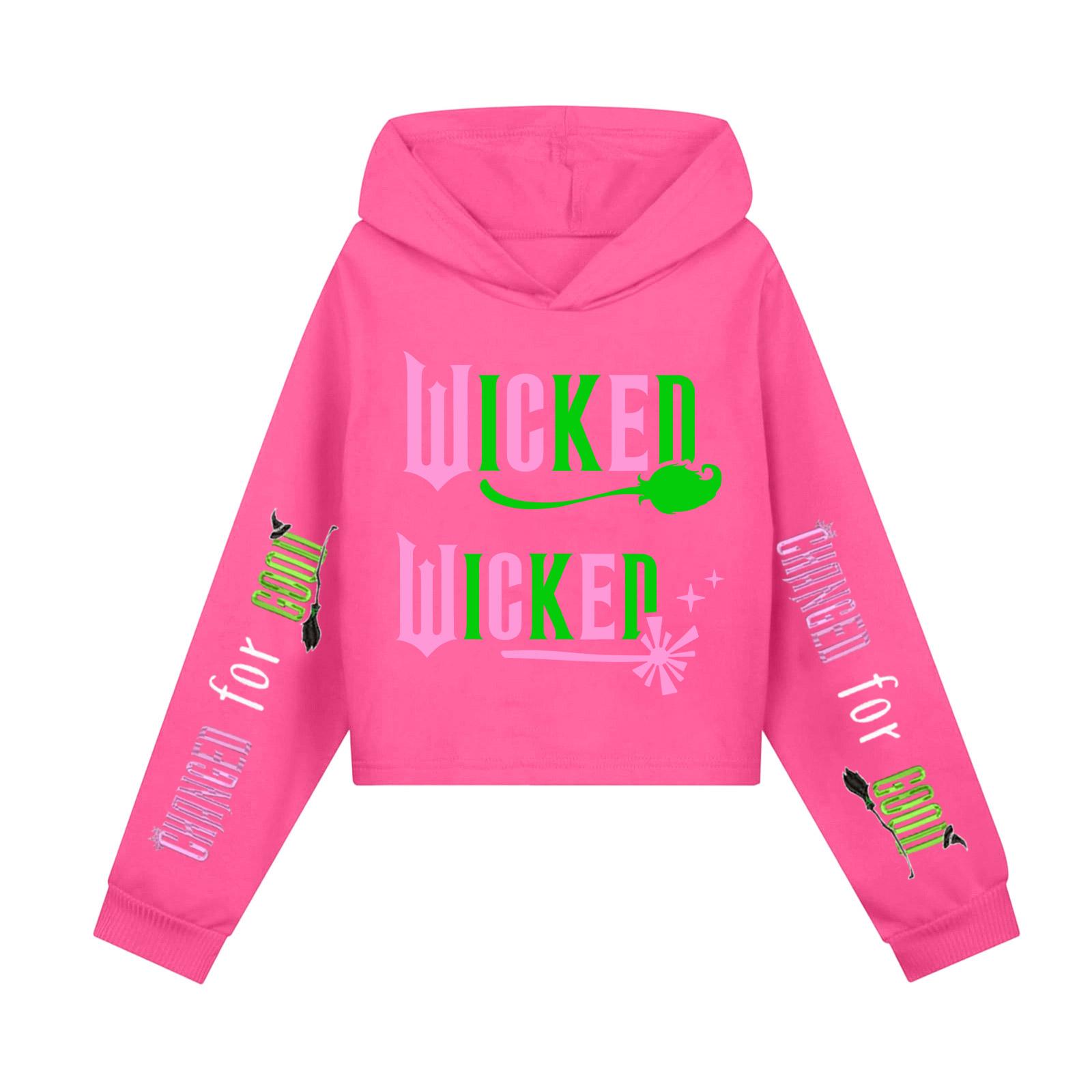 

Children s Hooded Hood, Trendy Long Sleeved Witch Hoodie 140