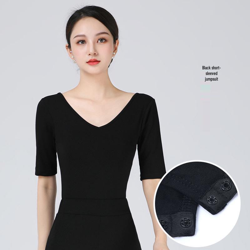 Women's Slim-fit Elegant Dance Practice Suit - Fashion Show and Etiquette Training Set