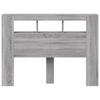 Vidaxl Testata Letto Con LED, Rovere Sonoma Grigio, 140X18,5X103,5 Cm