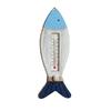 Vintage Holz-Küsten-Wandthermometer Nautische Fisch-/Leuchtturm-/Segelboot-/Hüttenform-Temperaturanzeige für Wohnzimmer, Schlafzimmer, Hotel, Flur, Wand