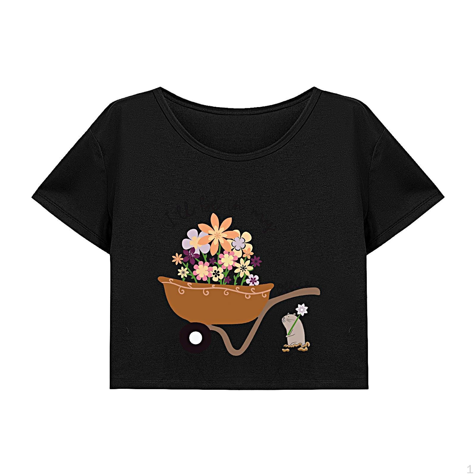 

Стильный женский укороченный топ с короткими рукавами для приключений на природе