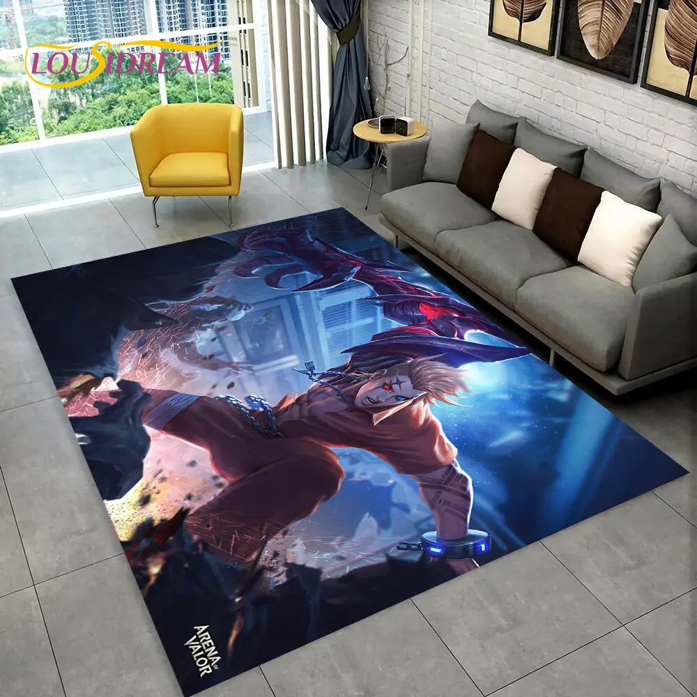 Tappeto da Gioco HD Serie Valorant, Tappeto per Casa Soggiorno Camera da Letto Divano Zerbino Decorazione, Tappetino Antiscivolo per Giochi per Bambini