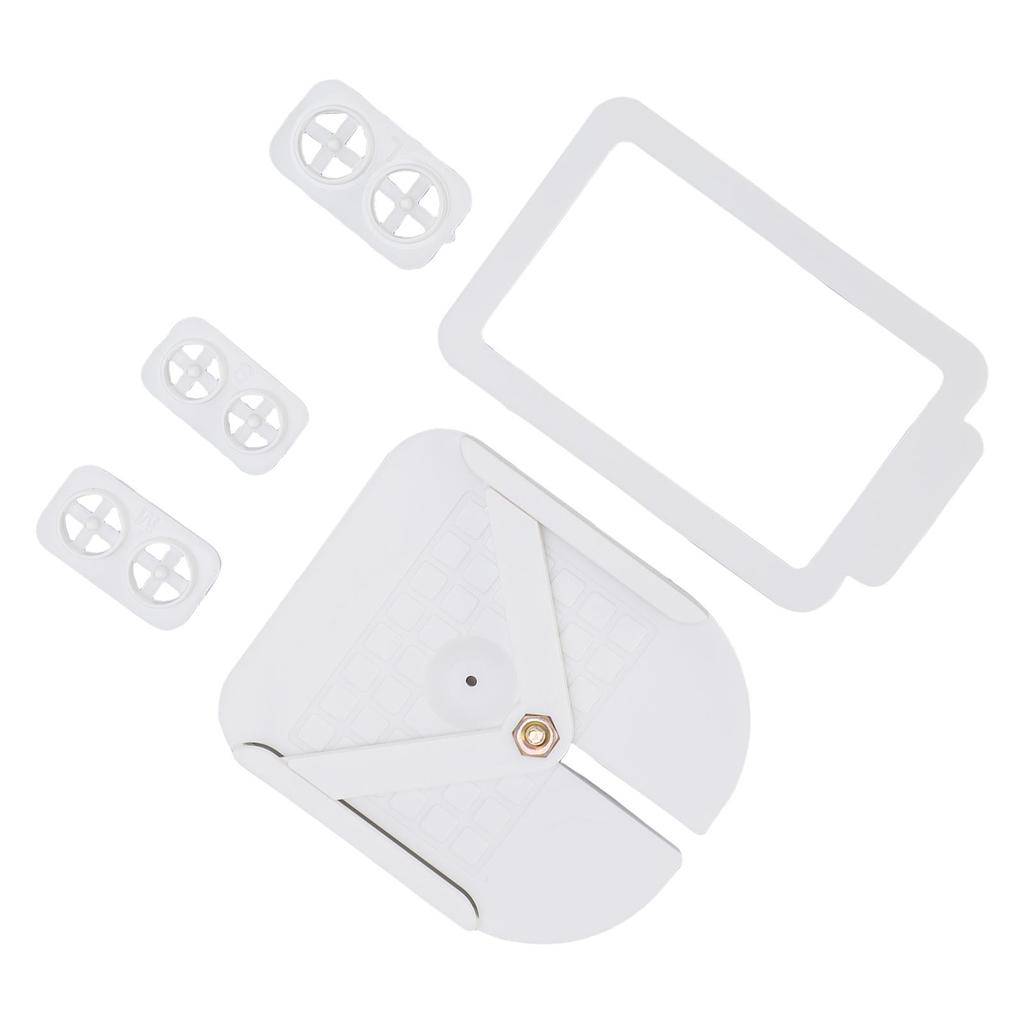 Stecker-Einbettungswerkzeug-Set Kunststoff 3 Größen Rund Tonstecker-Ausstecher V-Form Positionierungswerkzeug für Tonschmuck Ohrring