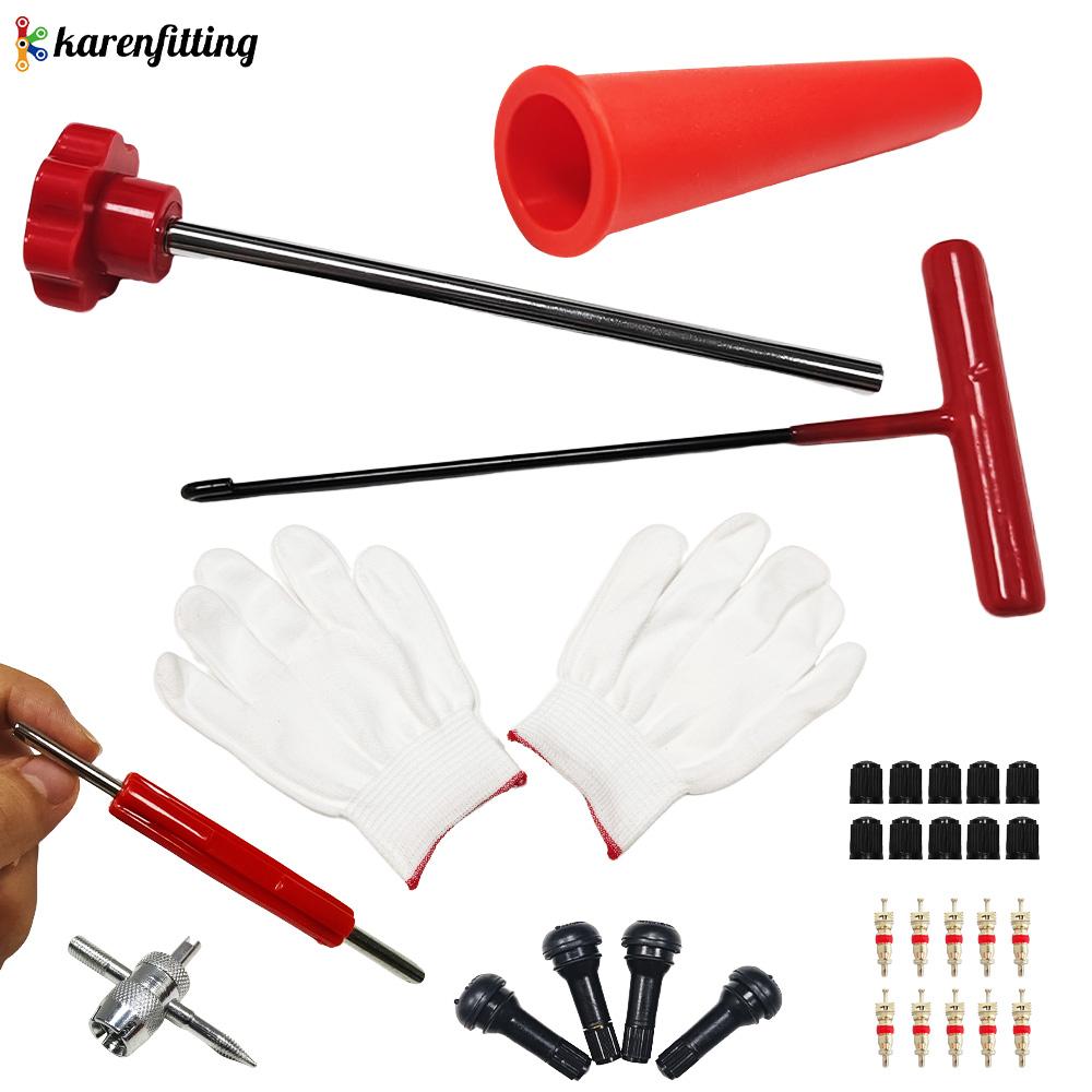 Universal Fit Tire Valve Stem Quick Change Kit  for Cars, Trucks, Bicycles EasyReplacement Tool-001