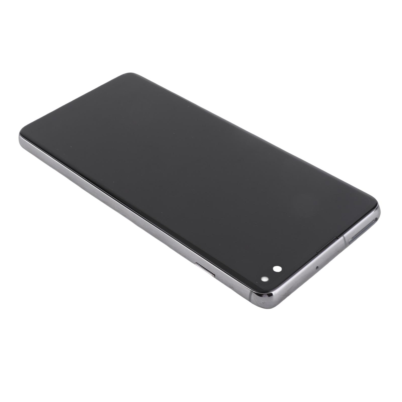 Sostituzione Schermo Telefono 6,4 pollici per Galaxy S10 Plus Display LCD Digitizer Assemblaggio Touch Kit di Riparazione per SM G975F G975U nero