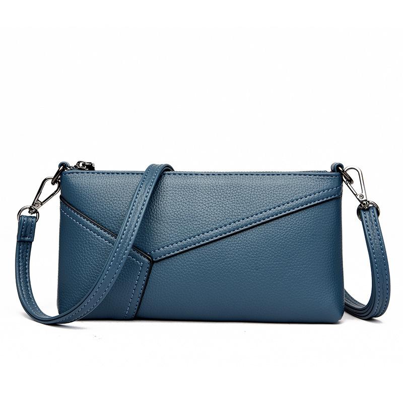 Women's Bag 2025 New Splicing Fashionable Middle-aged Mother's Mobile Phone Change Clutch Bag Simple and Versatile Messenger Bag