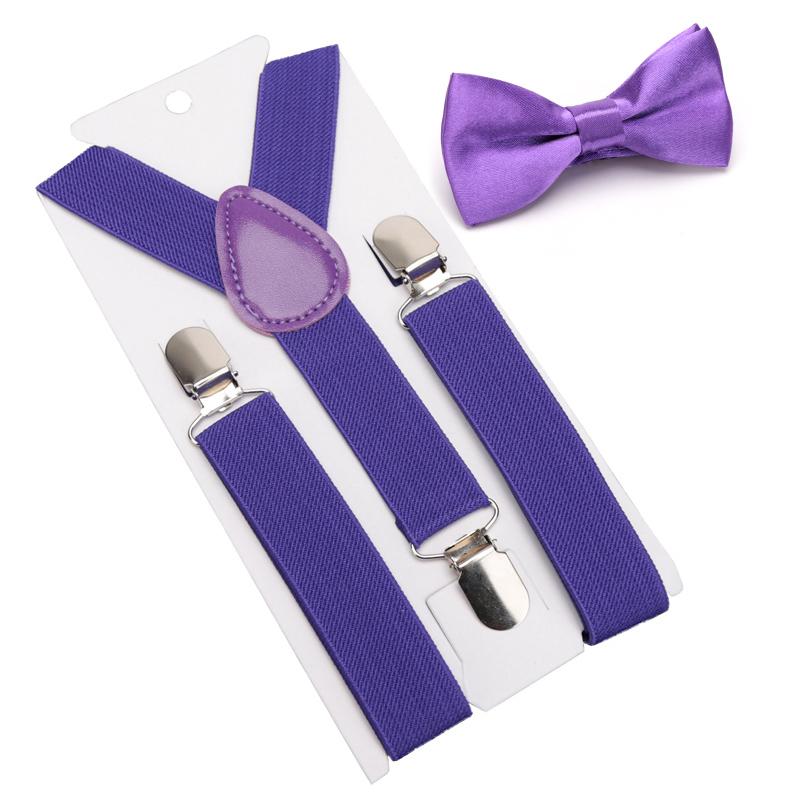 Suspenders Bowtie Set Kids Boy Girl Childrens Christmas Gift Designer Adjustable Y-Back Braces Wedding Clothing Accessories