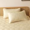 2Pcs Breathable Pillowcase Solid Color Easy To Clean Anti-Head Oil Wear-resistant Pillow Protector Bedroom Decor