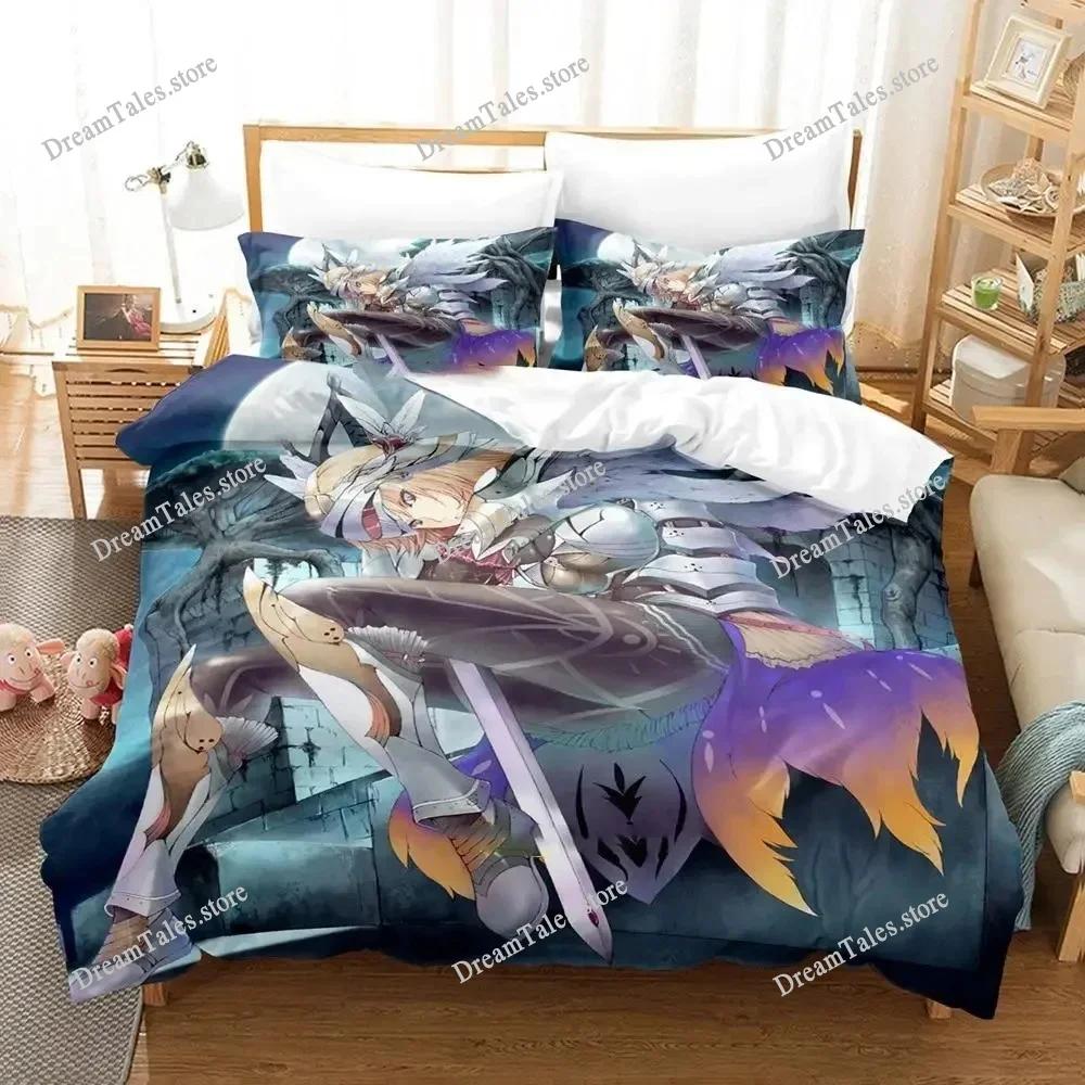 Anime Lord of Vermillion Ložní souprava Chlapci Dívky Velikost Twin Queen Povlak na přikrývku Povlak na polštář Postel Děti Dospělí Domácí textil