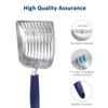 WePet Cat Litter Scoop Aluminum Alloy Sieve Long Handle Deep Heavy for Cat Litter Boxes - Scoop, Shovel, Duty,
