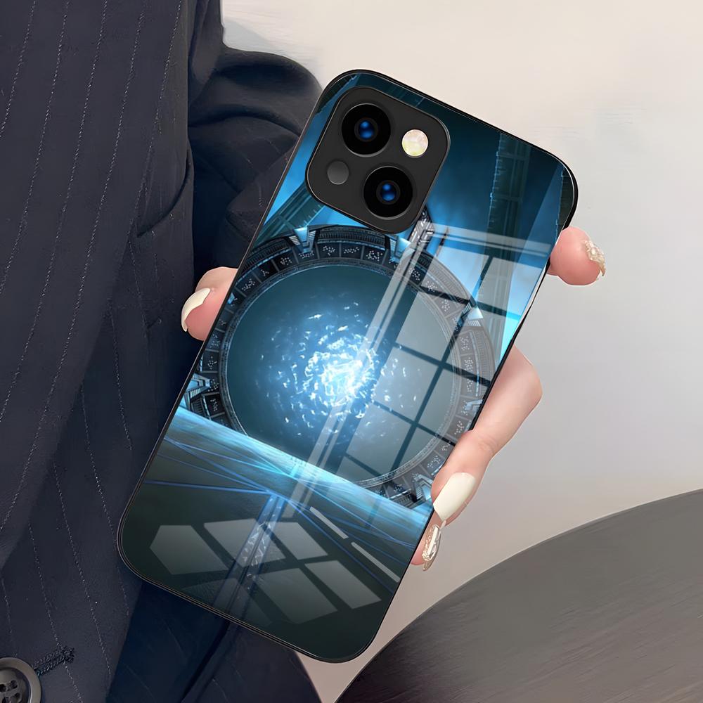 

Stargate Atlantis Phone Case For IPhone 17 Pro Max 15 Pro 16 14 Plus 12 13 Mini 11 Pro Shockproof Glass Cover iPhone16ProMax
