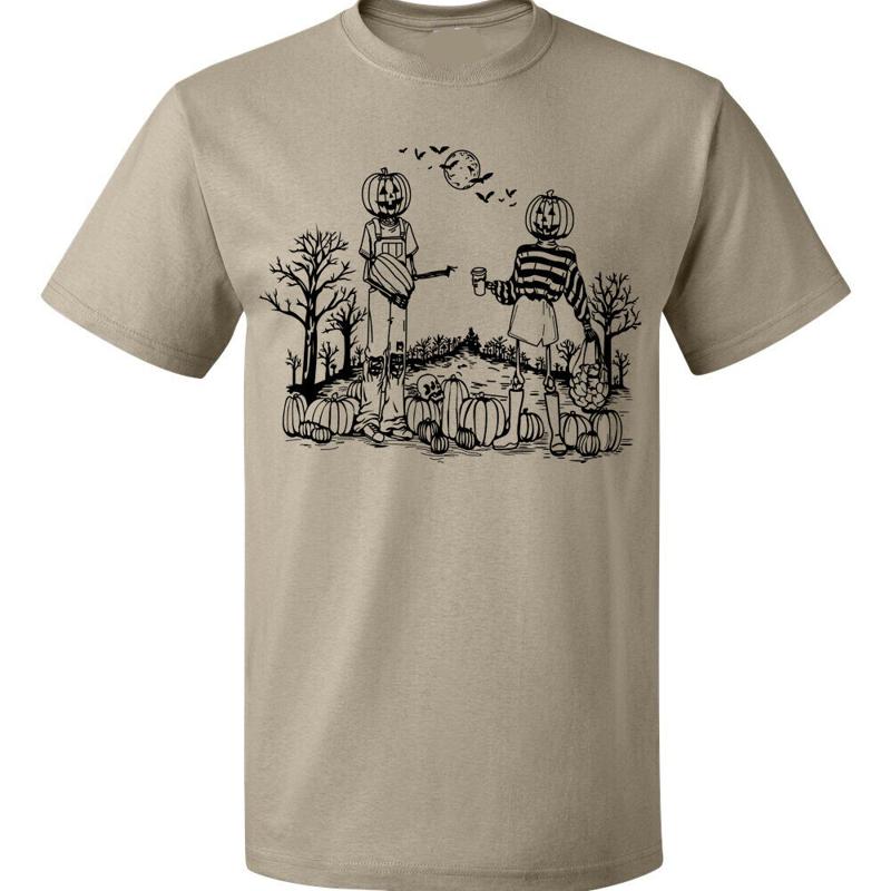 Vintage Pumpkins Pumpkin Patch Halloween Trick Or Treating Graphic Tee Shirt S разноцветный