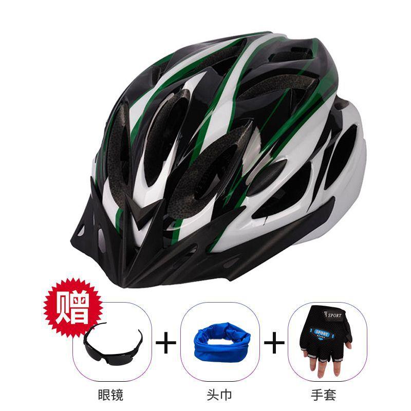 Bicycle Helmet Cycling Road Mountain Bike Integrated Forming Light Driving Outdoor Sports Hard Hat Equipment