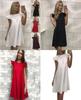 Elegant New Women's Boho Evening Cocktail Party Dress With Exquisite Lotus Leaf Sleeves