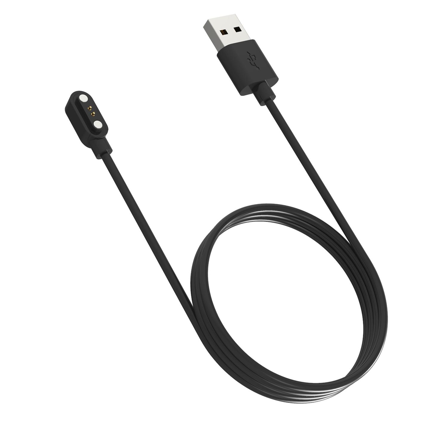 USB Charging Cable Cord For Ticwatch GTH / oppo watch Free Smartwatch Sport Wristwatch Dock Charger Adapter чёрный