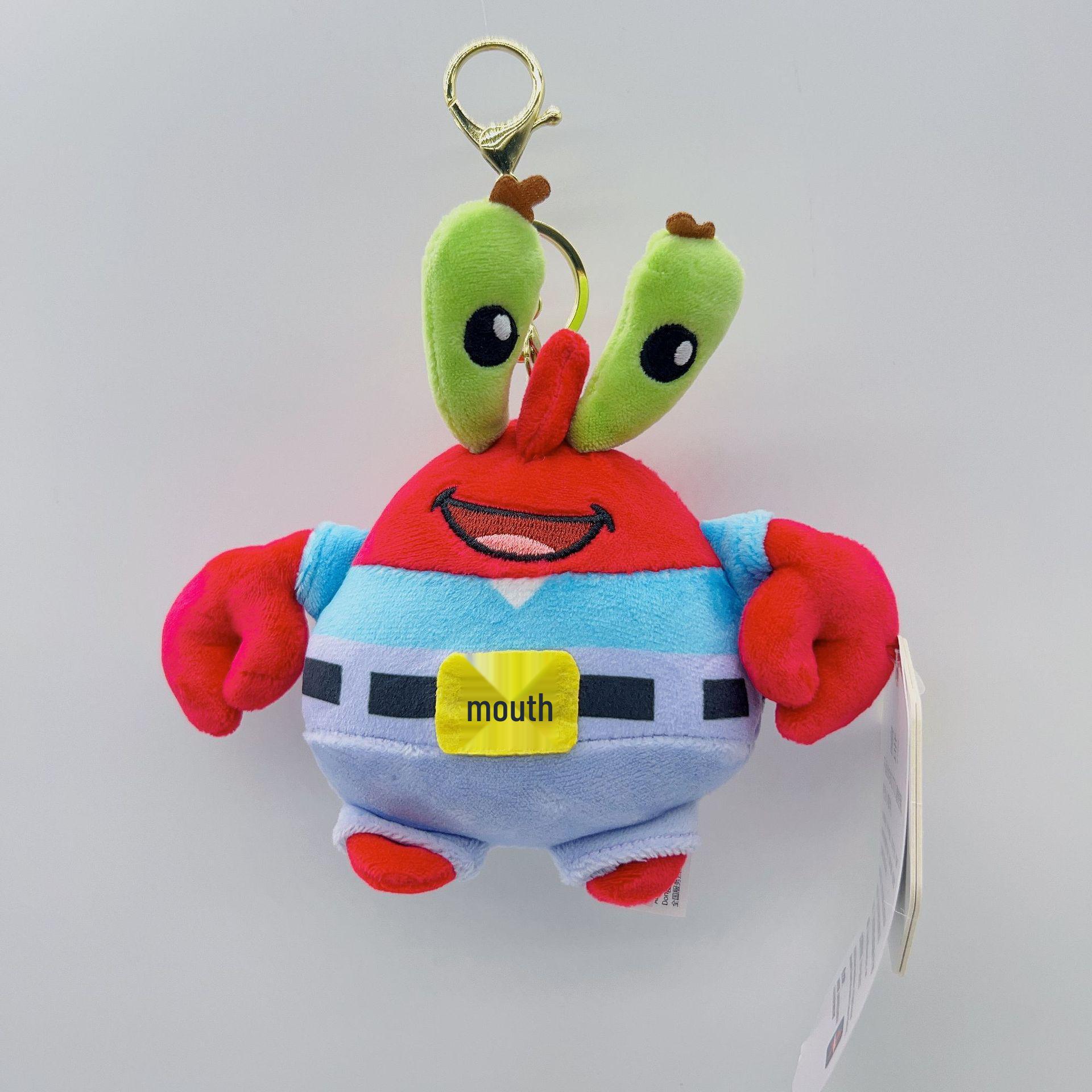 

Creative SpongeBob Bikini Bottom Resident Plush: Adorably Funny Passerby Fish Figure Honey Jar Official