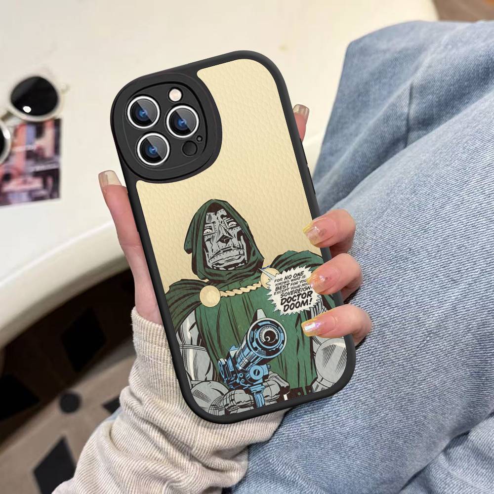 M-MF Rapper D-DOOM Phone Case For IPhone 16 15 14 13 12 11 Pro Max Plus Leather Soft Cover