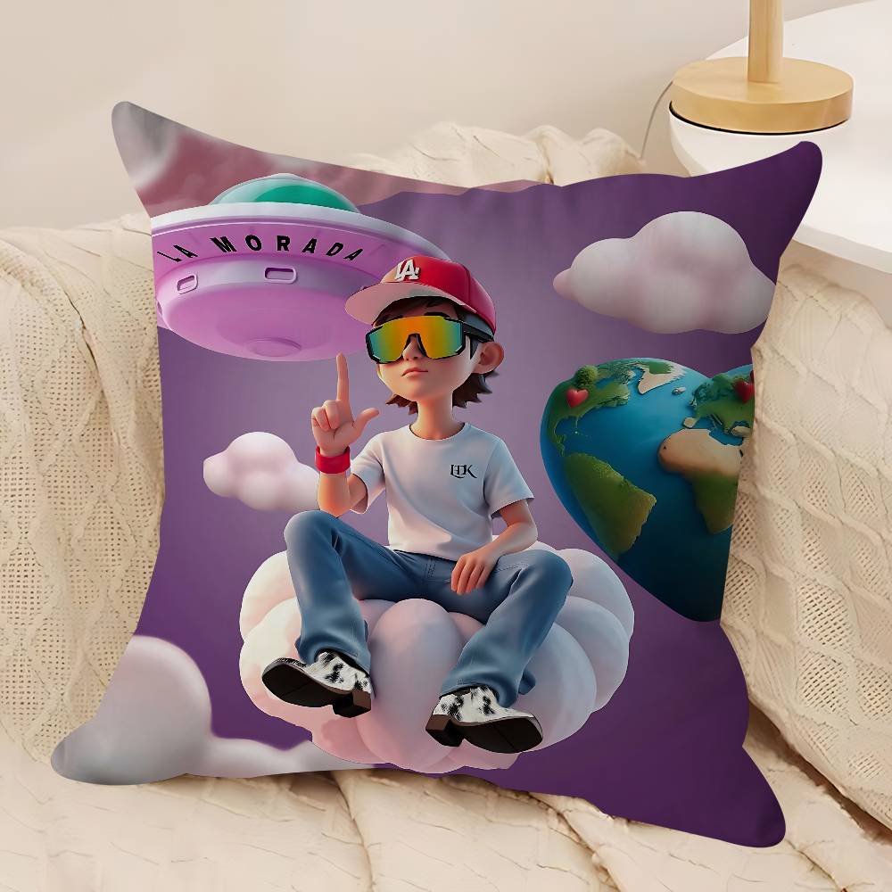 Sad Boyz Pillow Covers Cartoon Sofa Decorative Home Double-sided Printing Short Plush Cute Cushion Cover